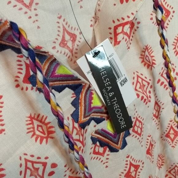 PLUS 3X CHELSEA & THEODORE Pom Tassel Embroidered - Picture 3 of 7